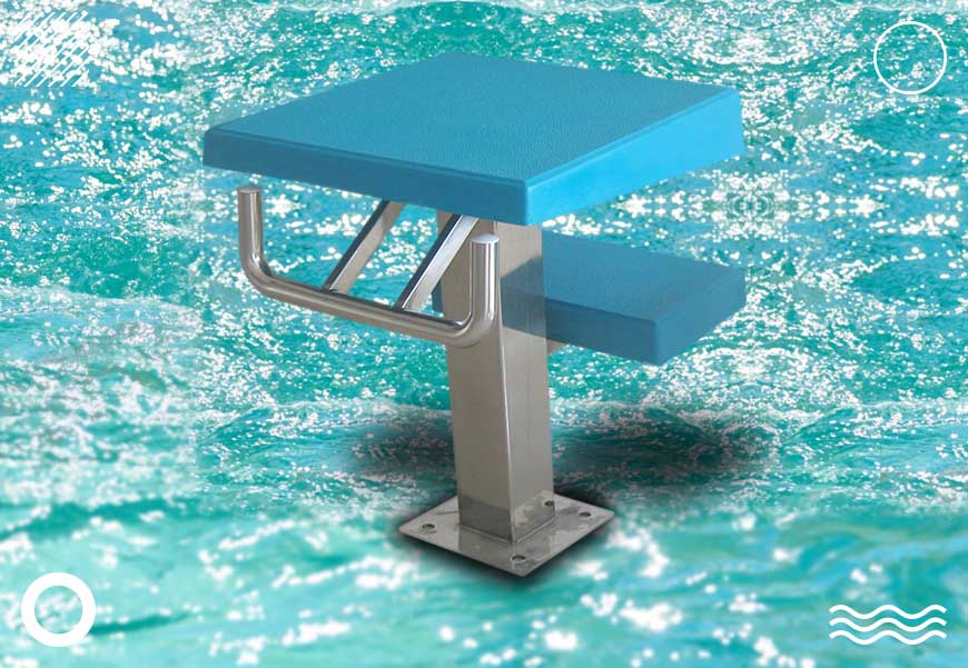 swimming pool starting block