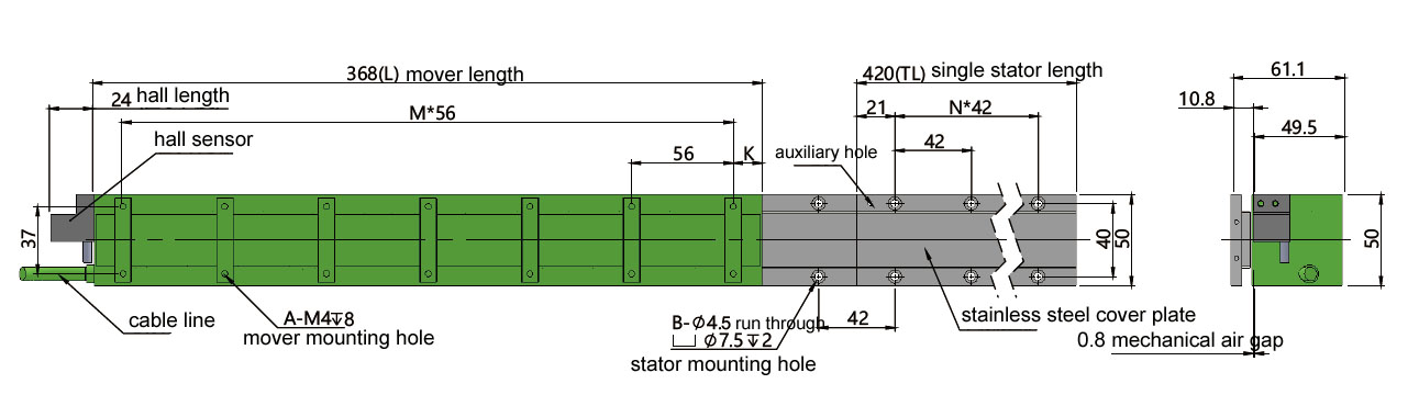 compact linear motor