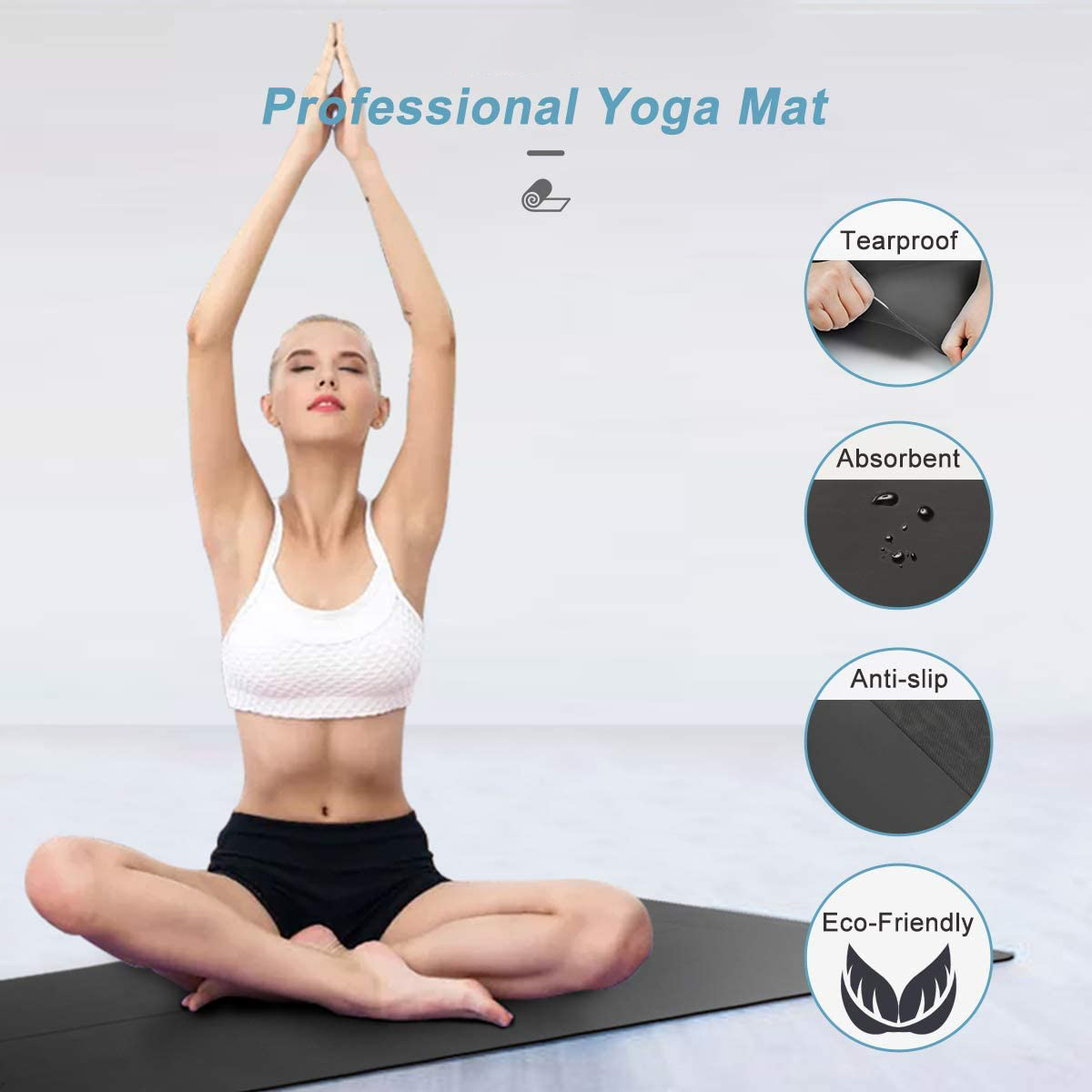 pu rubber yoga mat