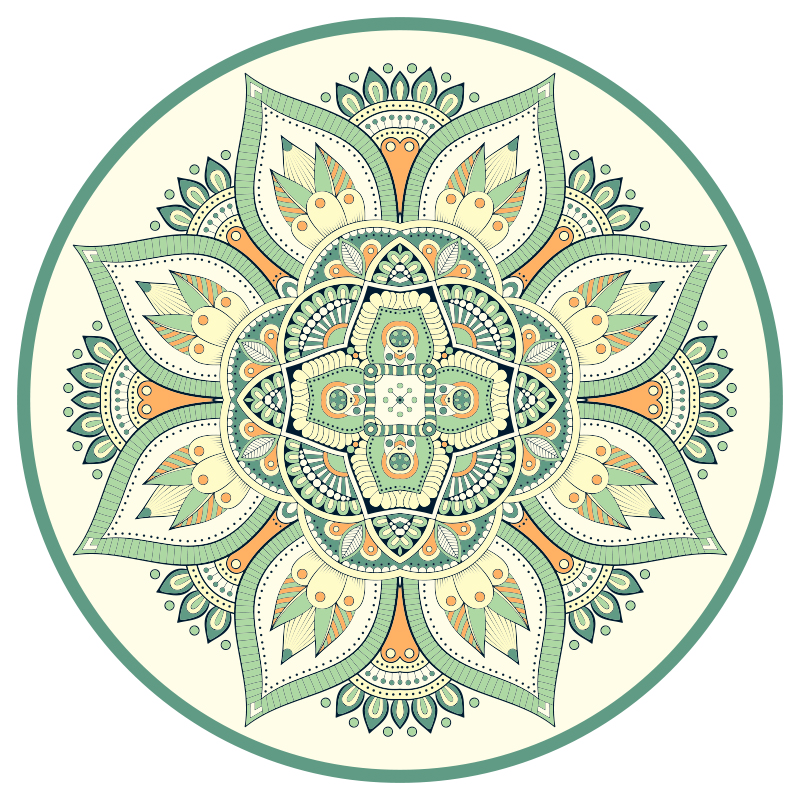 round yoga mat