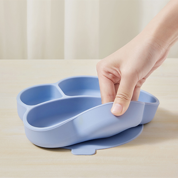 Baby silicone dinner plate