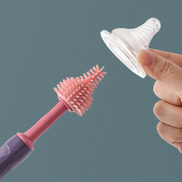 Silicone nipple brush