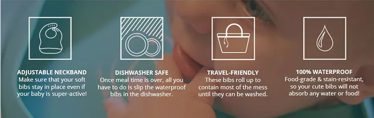 Waterproof baby bib