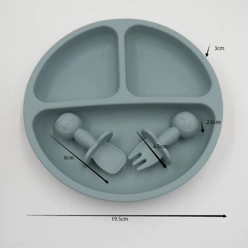 Feeding suction cup set