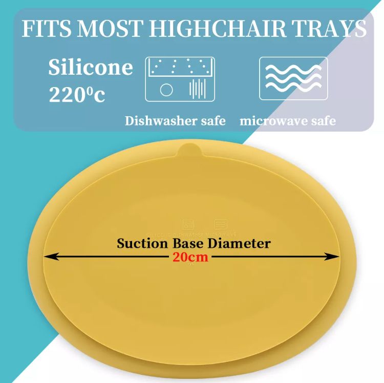 Super suction dinner plate