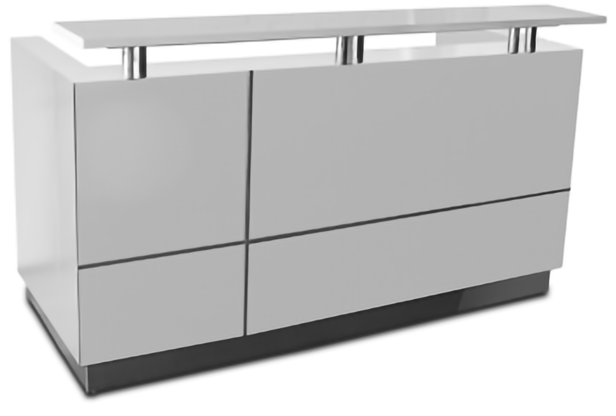 Painting Office Counter in White
