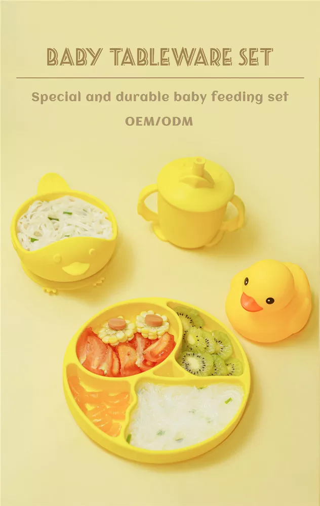 non toxic baby silicone bowl set