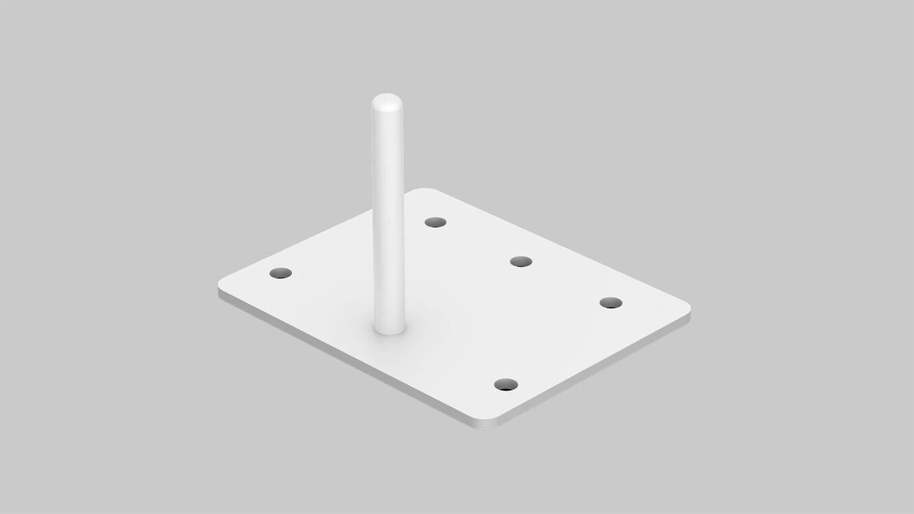 Single side mounted screens bracket