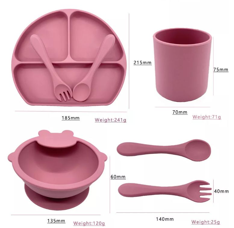 Tableware size suitable for baby size