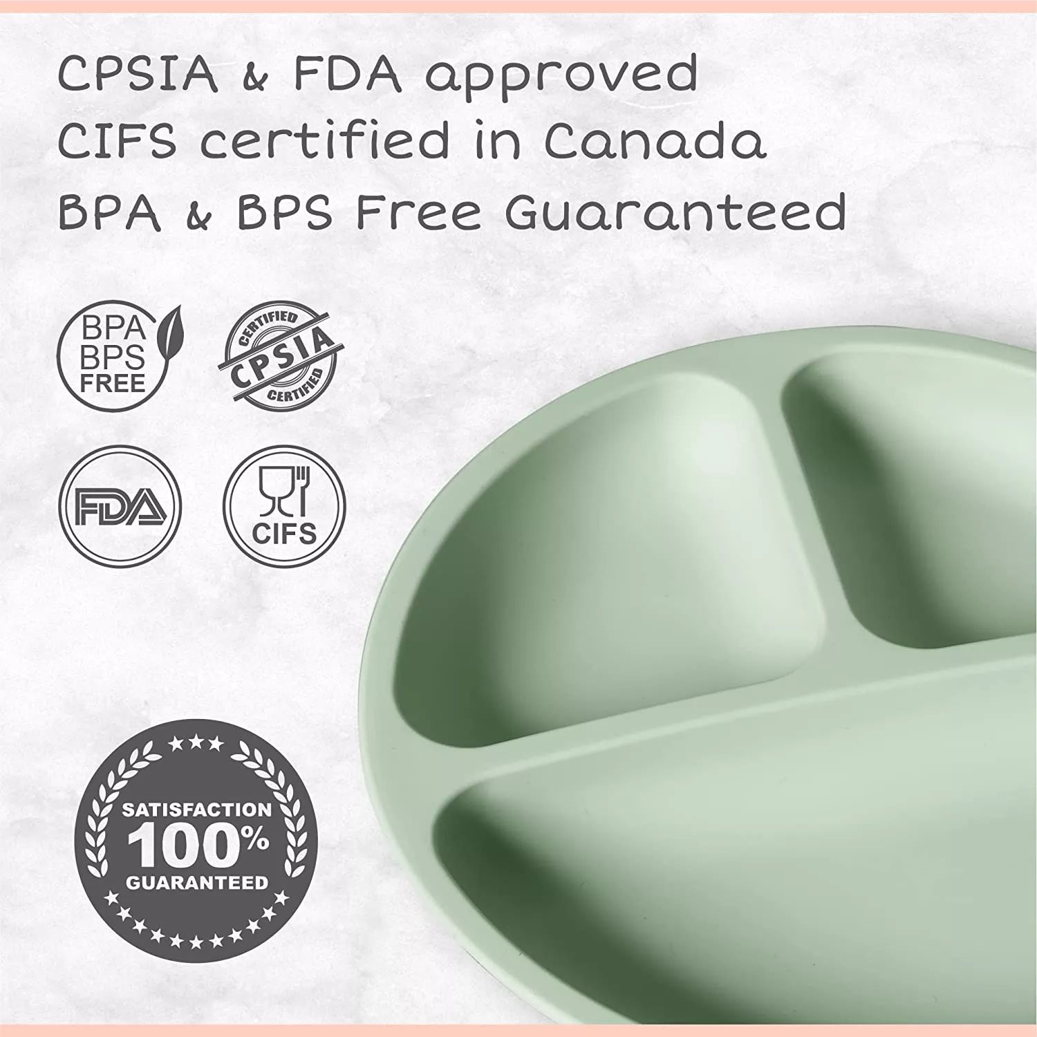 bpa bps free guaranteed plate
