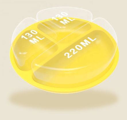 Large capacity dinner plate