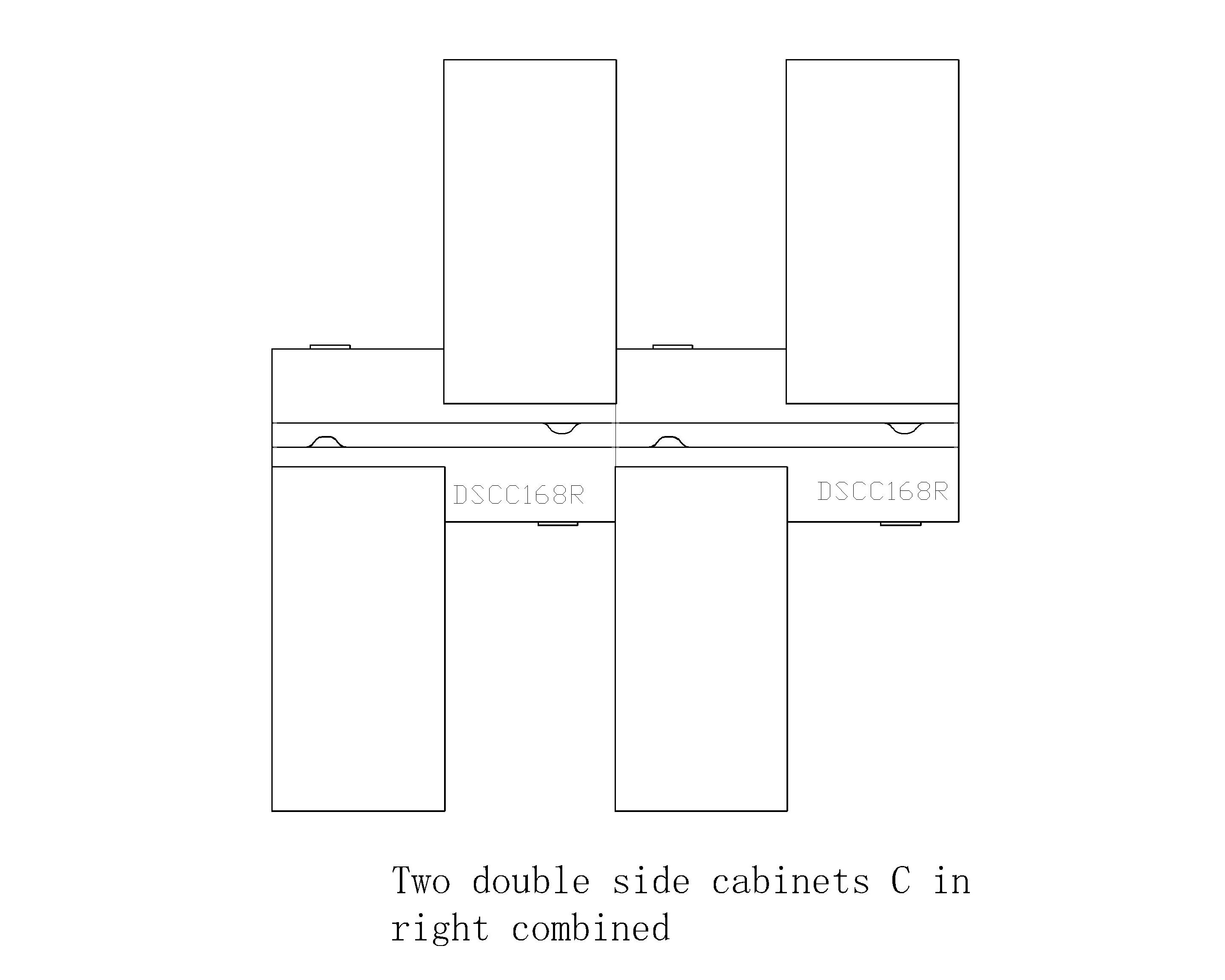 Double side cabinet C in right combined