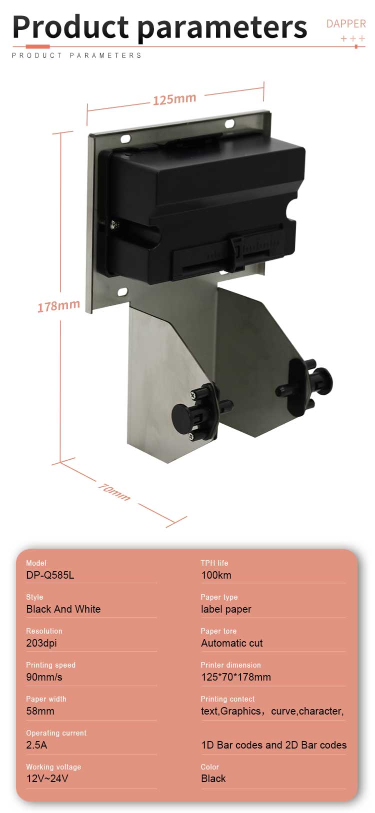 Barcode Label Sticker Printer