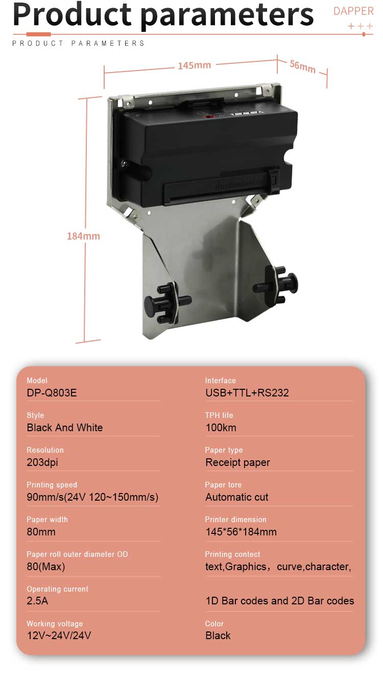 Kiosk Mini Thermal Printer