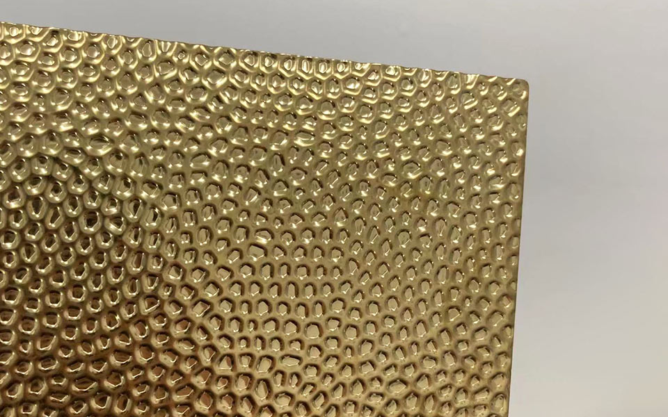 Stamped stainless steel 1HM gold color Stamped stainless steel 1HM gold color