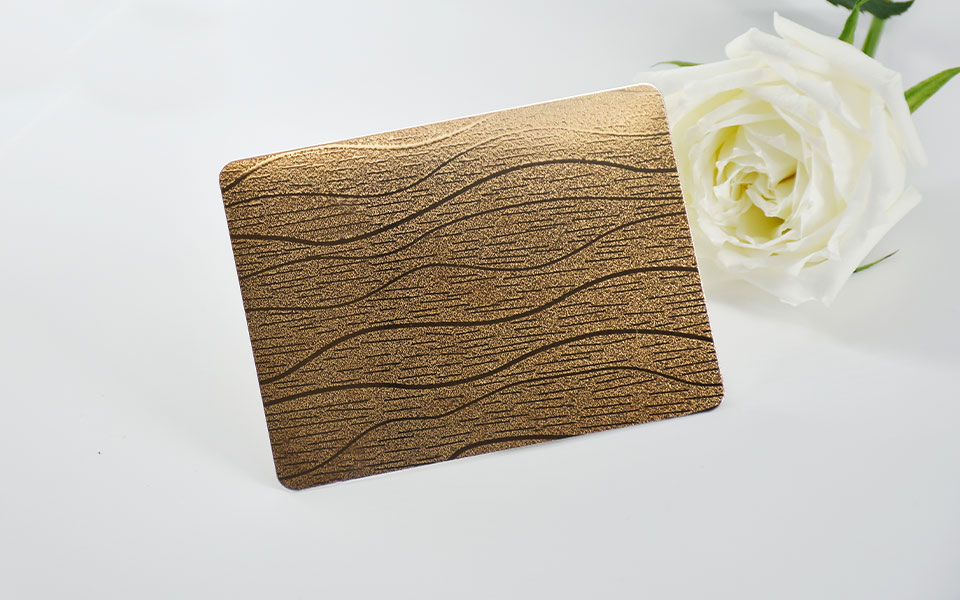 Embossed finish stainless steel sheet wicker pattern Embossed finish stainless steel sheet wicker pattern
