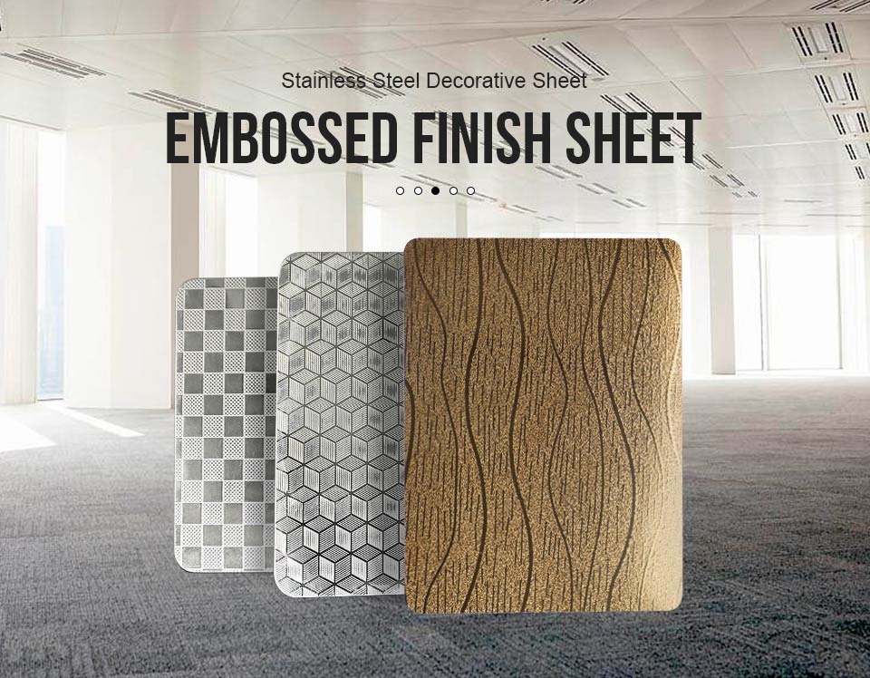 Embossed finish stainless steel sheet wicker pattern Embossed finish stainless steel sheet wicker pattern