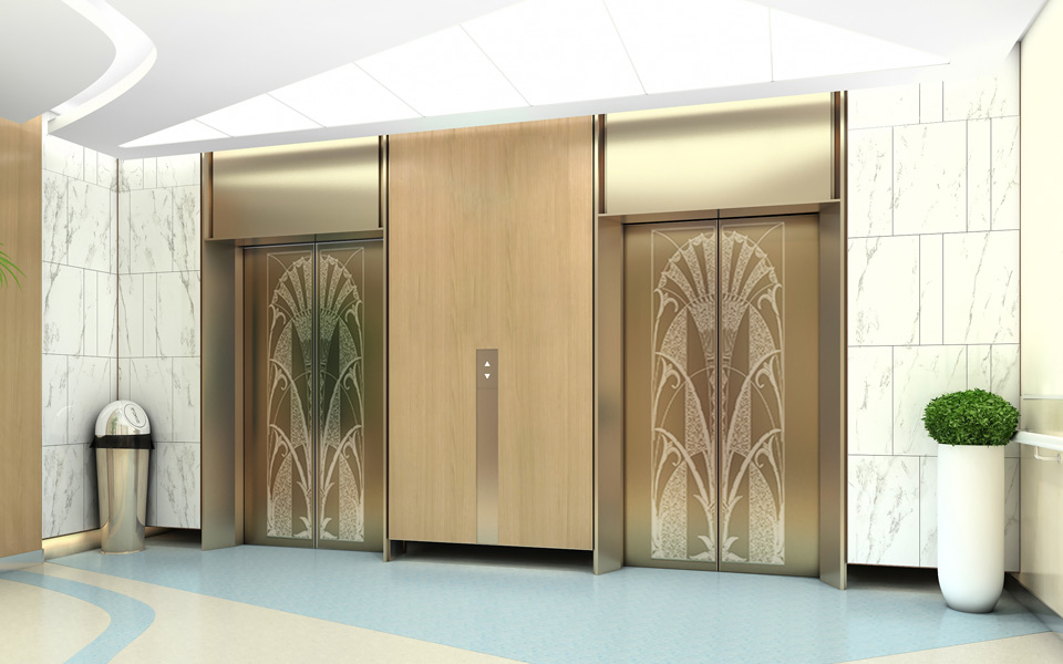Elevator panel effect after installation Elevator panel physical products after installation