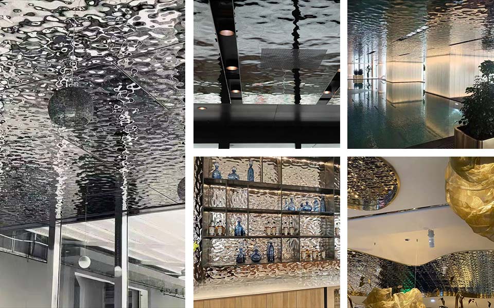 Various water effect stainless steel project Various water effect stainless steel project