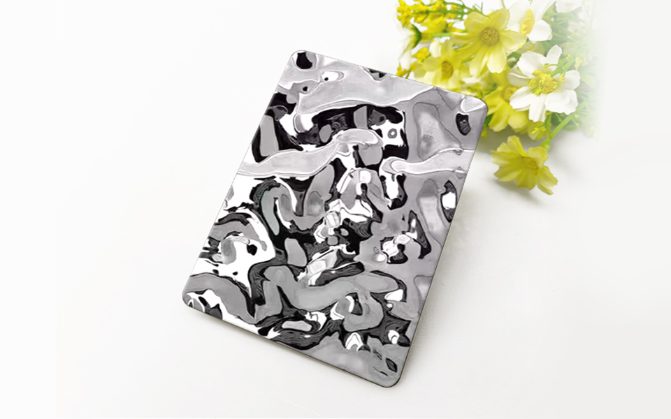 Various water effect stainless steel finish Various water effect stainless steel finish