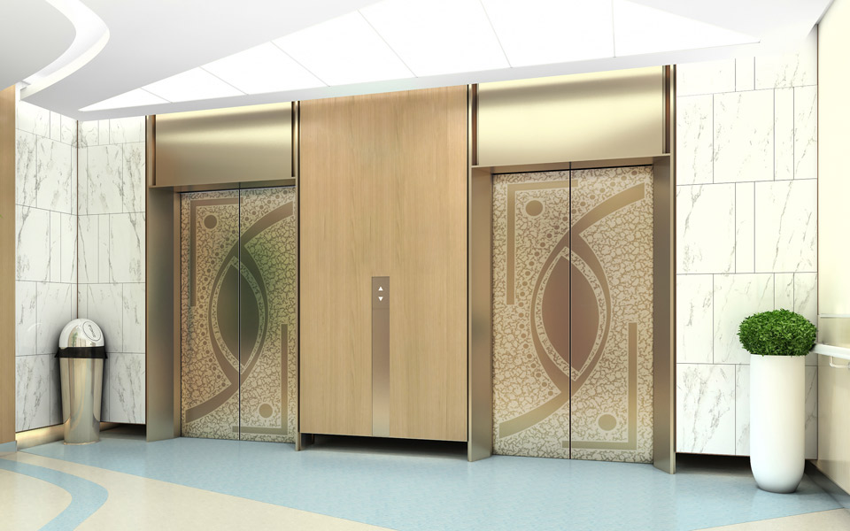 Elevator panel effect after installation Elevator panel physical products after installation