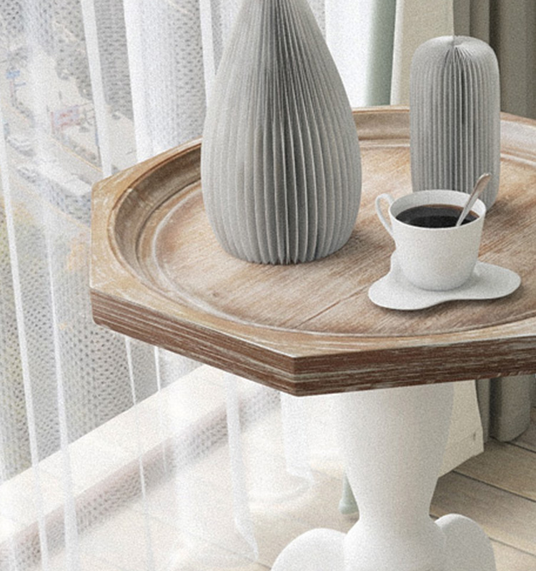 farmhouse pedestal coffee table