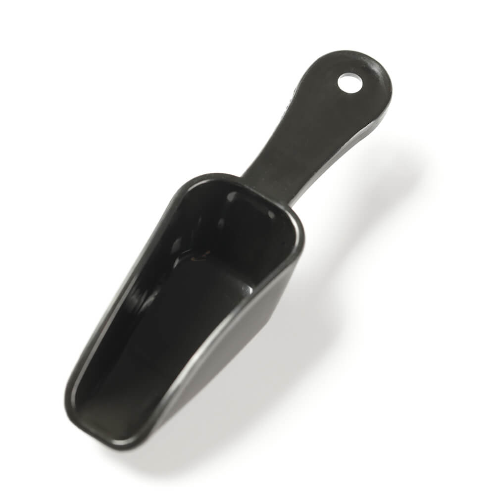 black plastic mini spoon