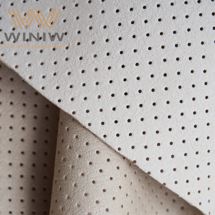 Microfiber PU Leather Material Breathable Perforation Pu Leather Material Breathable Perforation