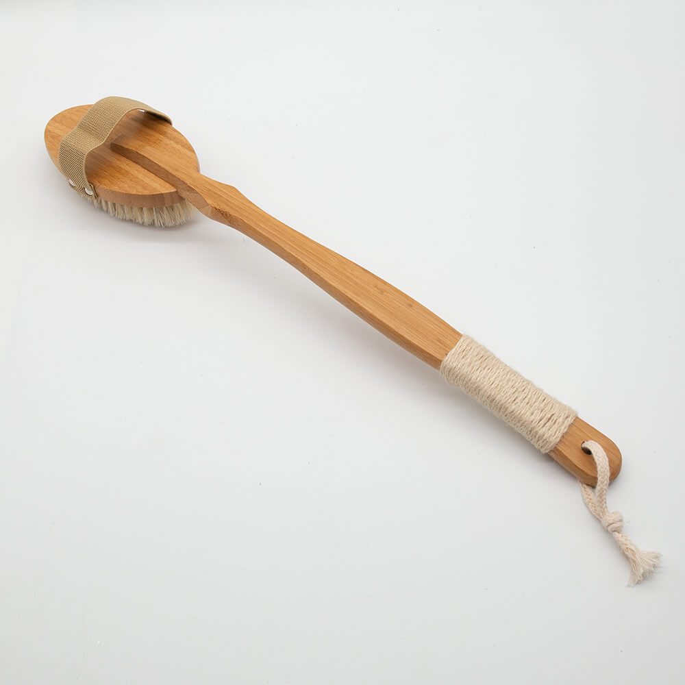 long wooden brush for body