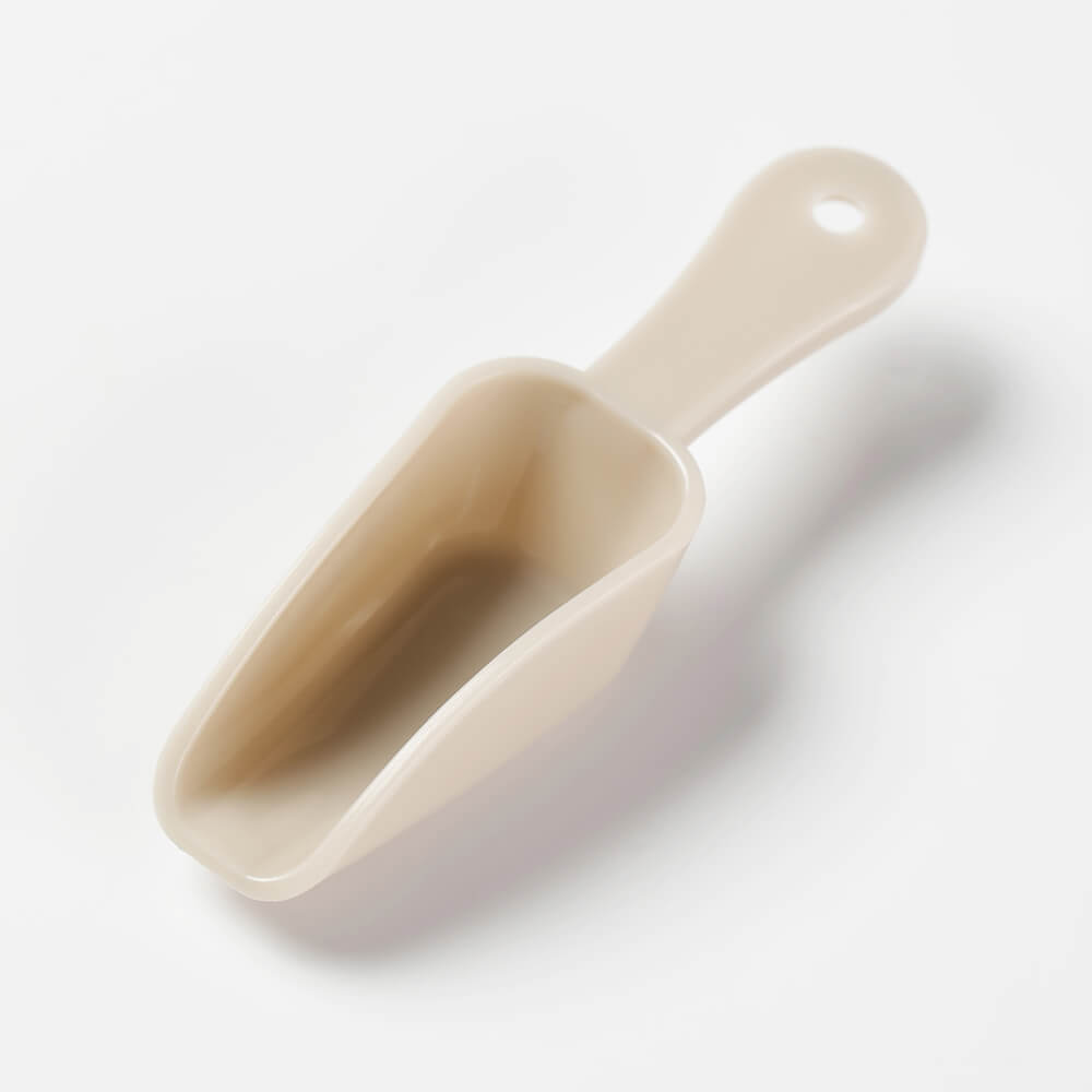 cyan plastic spoon