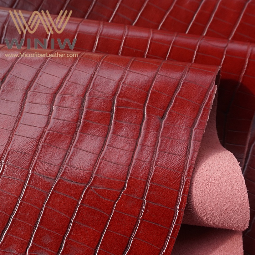 Custom Embossed Faux Leather Fabric