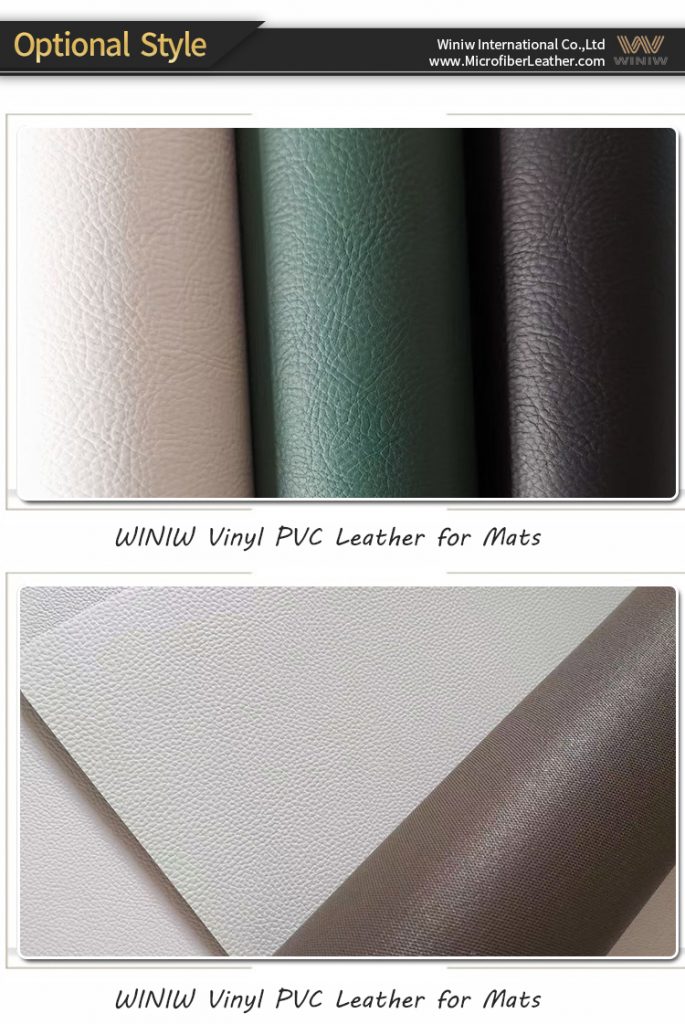 different pattern of Non-Slip Vinly PVC Faux Leather