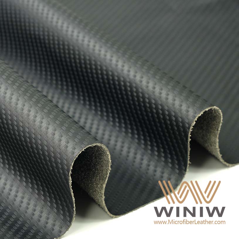 Carbon Fiber Look Vinyl Leather for Car Steering Wheel