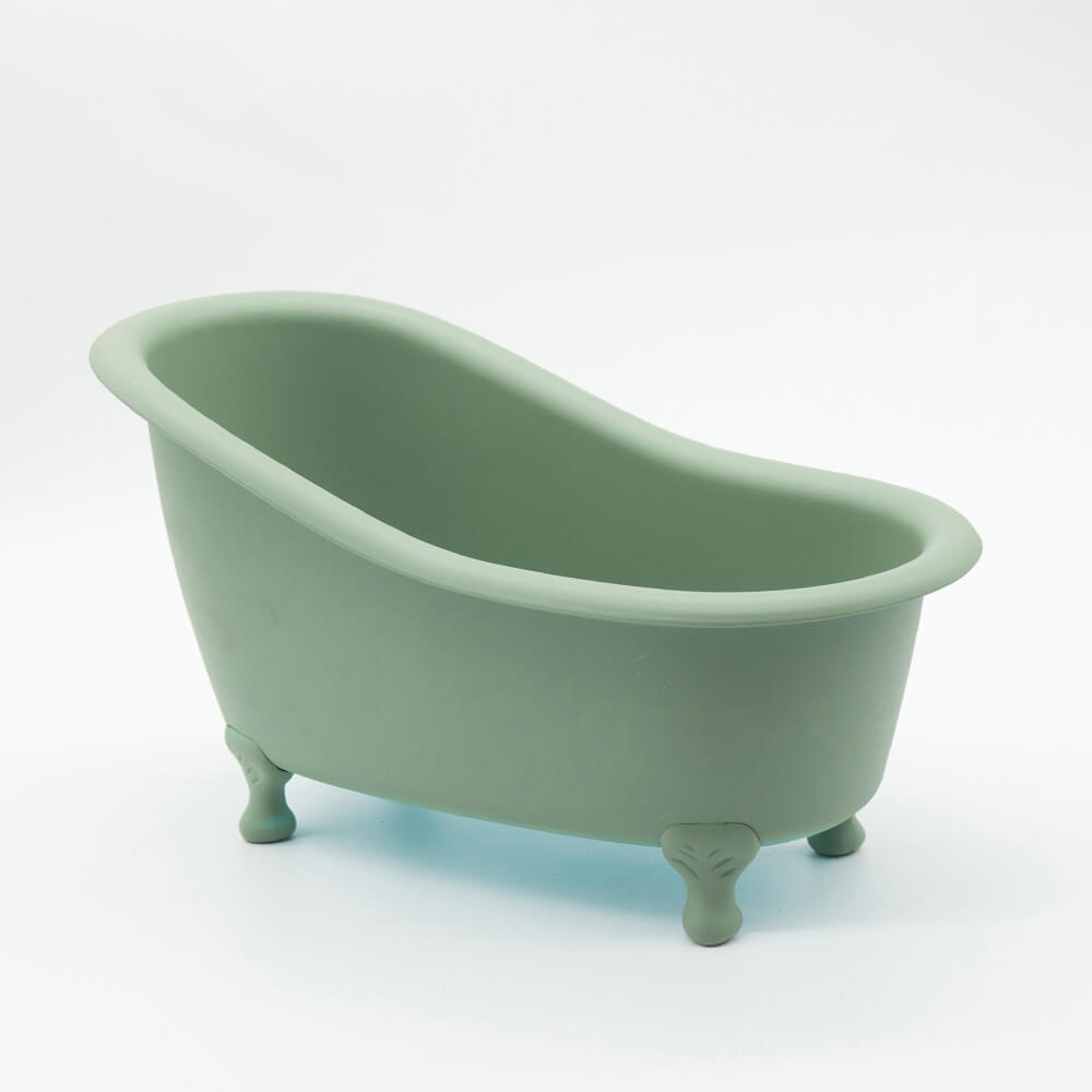 Inferior Smooth Green Mini Plastic Bathtub