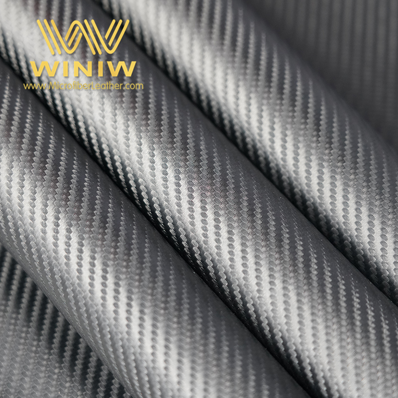 Carbon Fiber Vinyl Automotive Upholstery Leather