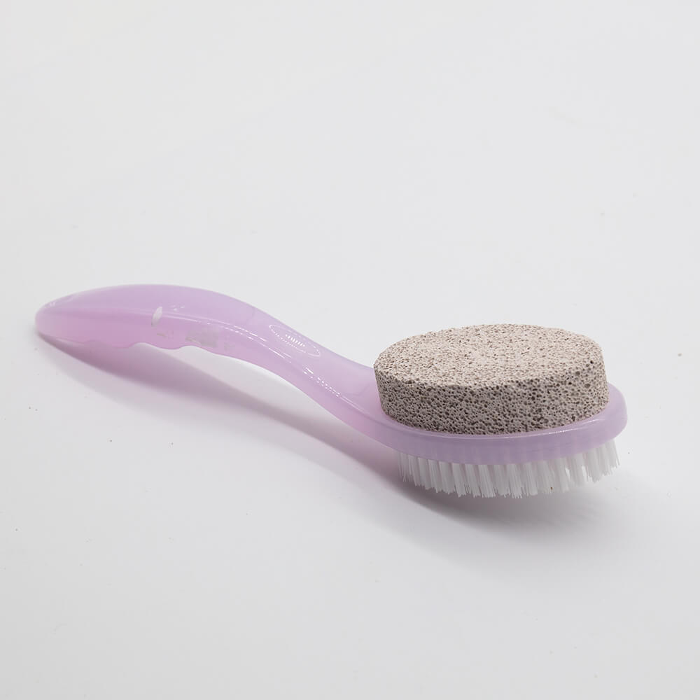 plastic foot brush with handle