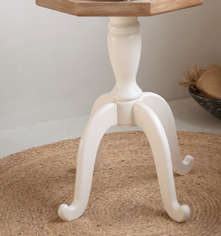 rustic pedestal coffee table
