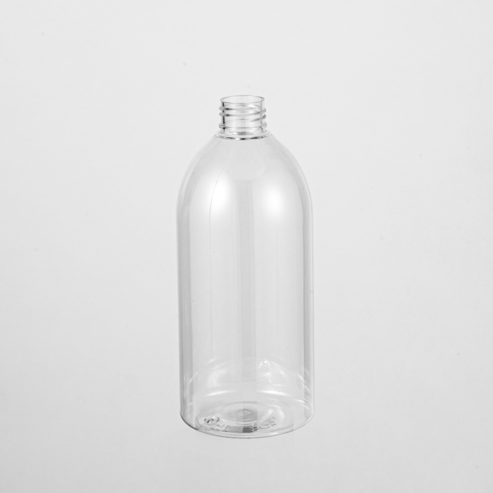 round clear pet plastic bottle