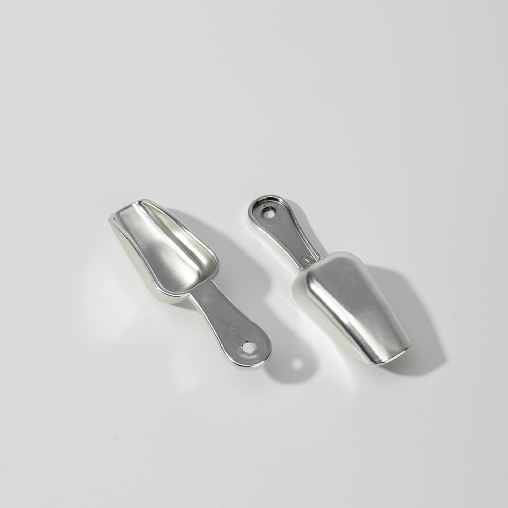 silver mini plastic spoon