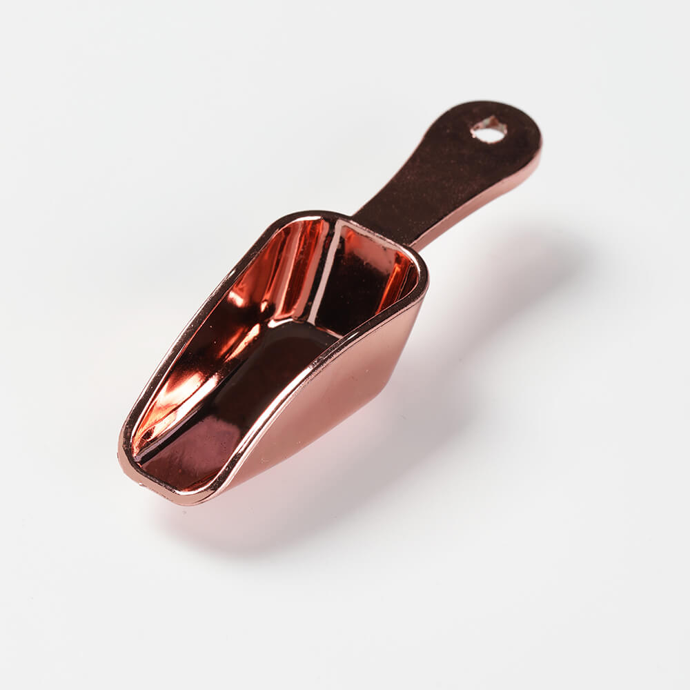 ROSE GOLD mini plastic spoon