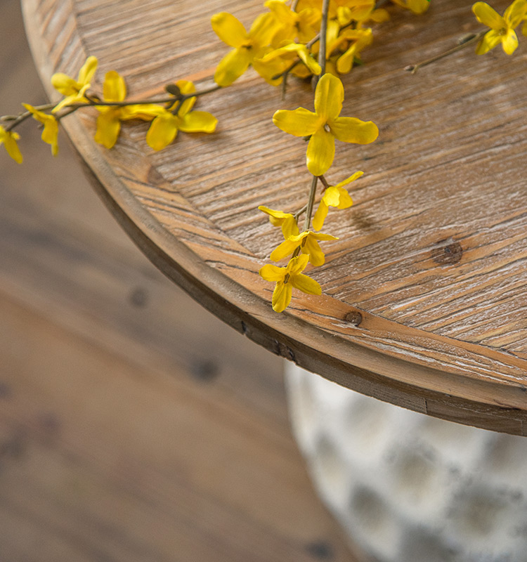 round wooden center table