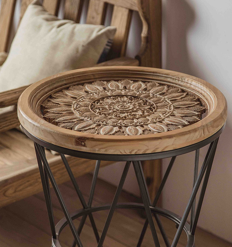 modern rustic wood coffee table