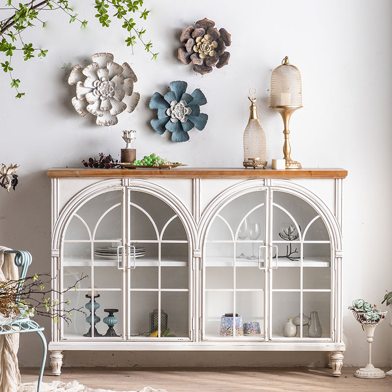 decorative display side cabinet
