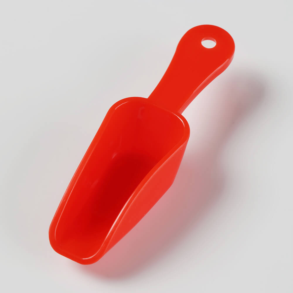 red mini plastic spoon