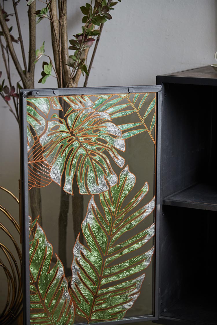 hand painted sideboard