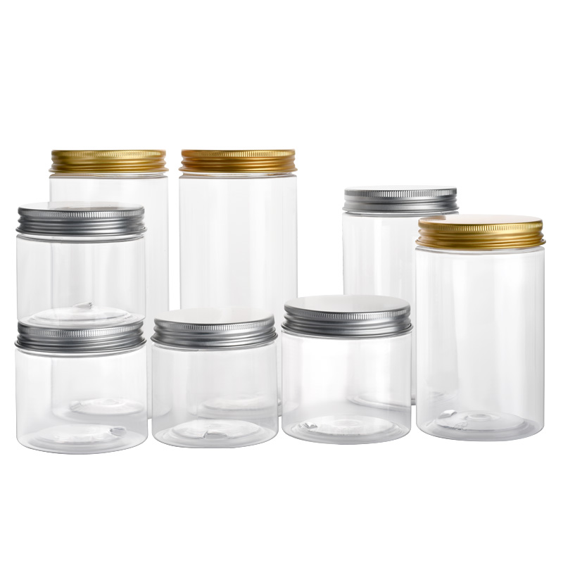 Food Grade Plastic Jar With Aluminium Cap