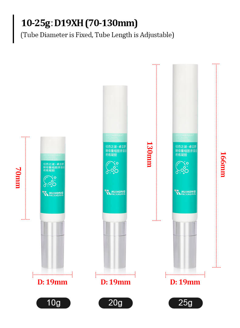 Cosmetic Tube PE Gel Cream Tube With Zinc Alloy