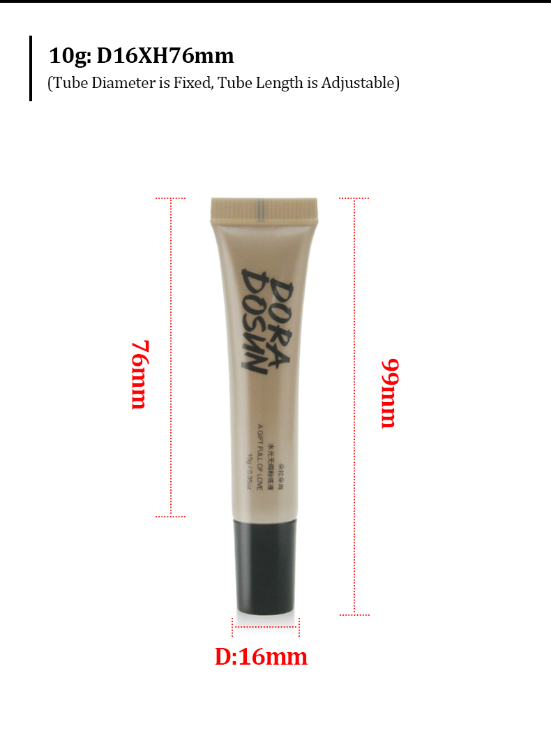 Liquid Foundation Tube with Nozzle Liquid Foundation Tube with Nozzle