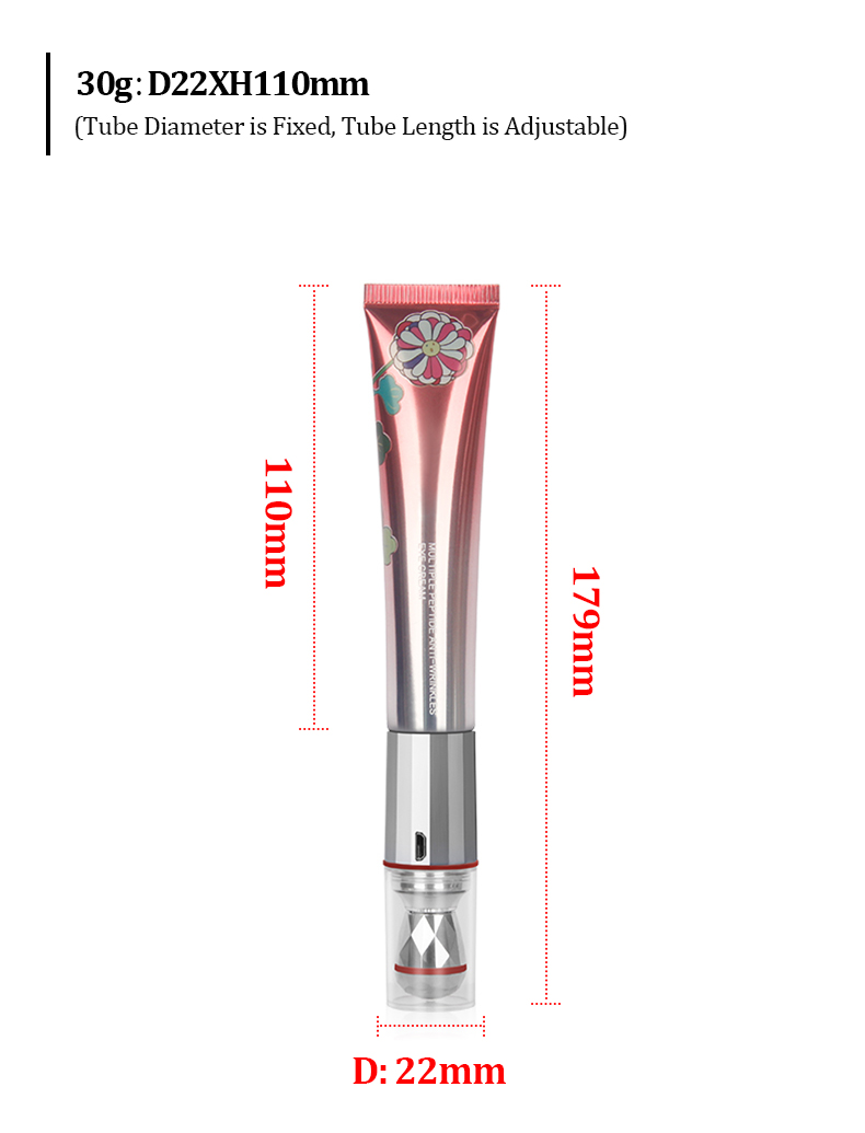 Custom massage eye cream tube Vibration Massage Eye Cream Tube