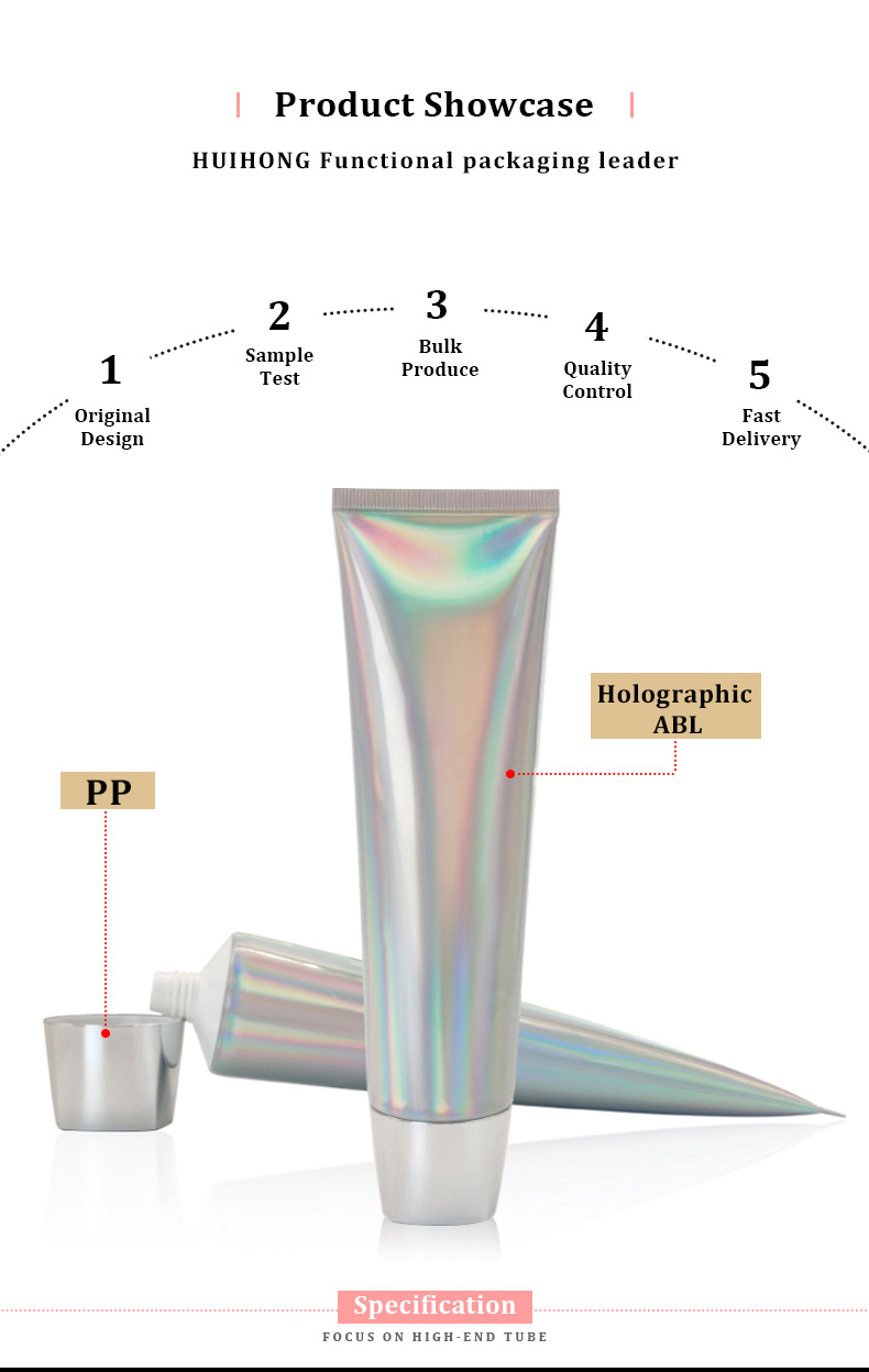 Hand Cream Lotion Tube Face Wash Holographic Tube